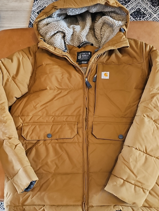 Carhartt Jackets & Blazers - Carhartt Women’s Carhartt Brown Hooded Puffer Jacket
